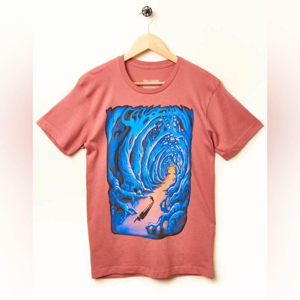 𝅺Curbside Clothing Wanderer Loose Fit T-Shirt, Multiple Sizes, Rose, NWT